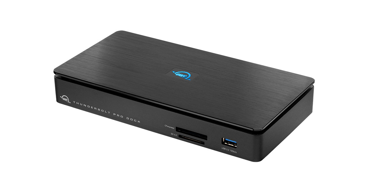 OWC Thunderbolt Pro Dock with 10GbE USB 10Gb s Ports Card Reader