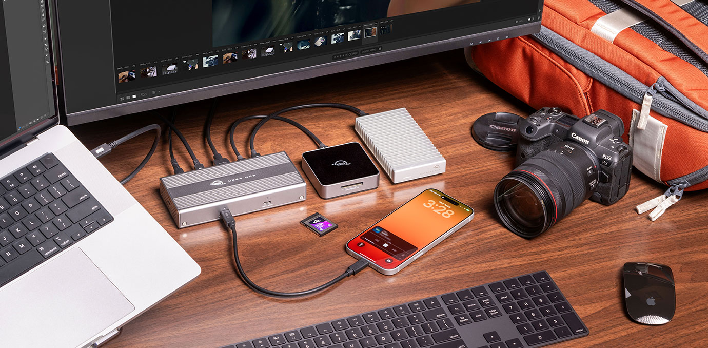 OWC USB4 Hub 攝影師生活方式
